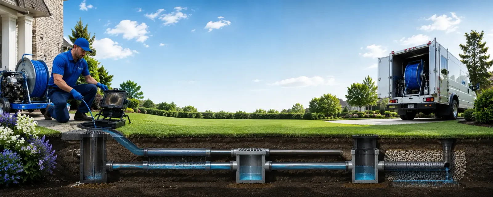 Outdoor drain cleaning information for Montrose, AR